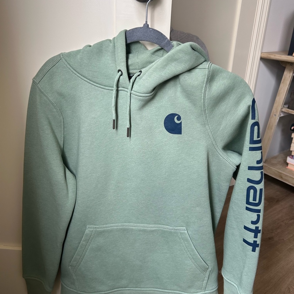 Carhartt Mint Green Relaxed Fit Hoodie